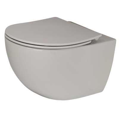 Plieger Zano Ensemble WC - réservoir encastré UP320 - WC suspendu - sans bride - abattant slim - softclose - plaque de commande blanche - rond - blanc