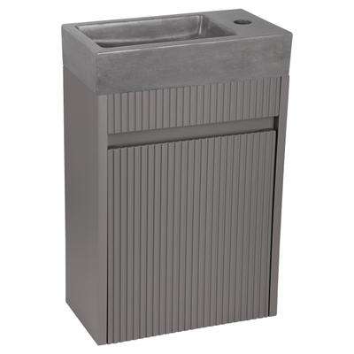 Differnz Hura Lave-mains - 40x22x9cm - béton - gris