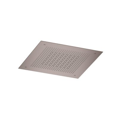 Hotbath Ace Hoofddouche - inbouw - vierkant - 38x38cm - PVD - geborsteld koper
