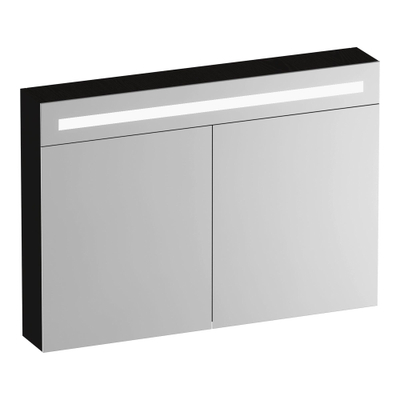 BRAUER Promise Deluxe spiegelkast – 100x70x15 cm – directe LED – Timber Black