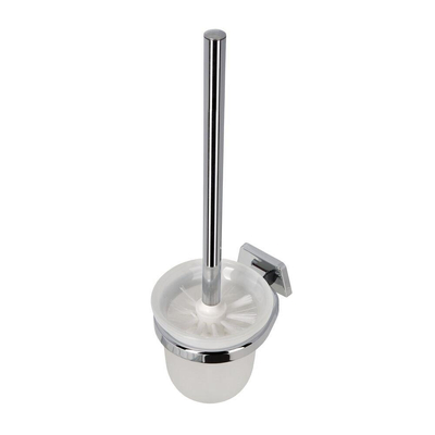 Geesa Standard Brosse de toilette avec support Chrome (tête de brosse blanche)