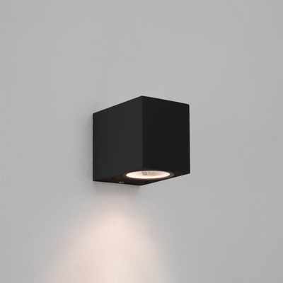 Astro Chios 80 Wandlamp 8x6.8x9.2cm LED IP44 fitting GU10 zwart