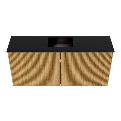 Mondiaz JOYA 90cm meuble de toilette - couleur Chêne - Vasque FAYE position Milieu 1 trou de robinet couleur Urban