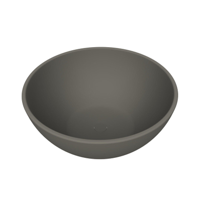 Arcqua Prince vasque à poser - ronde - 38cm - quartz gris mat