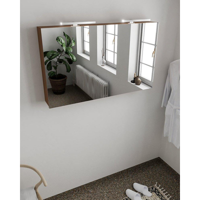 Mondiaz CUBB Armoire de toilette - 120x70cm - 2 portes - Rust (Brun)