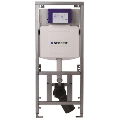 Geberit Inbouwreservoir - UP320 - QeramiQ metal bedieningsplaat - dualflush - rechthoekige knoppen - metaal koper