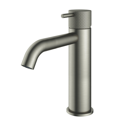 Hotbath Cobber X middelhoge wastafelmengkraan zonder waste geborsteld nikkel SHOWROOMMODEL