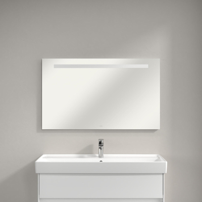 Villeroy & Boch More to See One spiegel – 100x60 cm – directe LED boven – Zilver