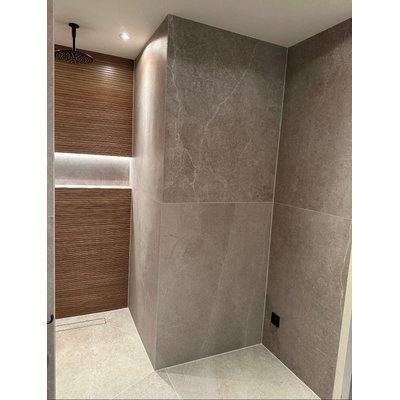 ÉCHANTILLON Terravito Rovella carreau mural et de sol - 60x120cm - rectifié - aspect pierre naturelle - Pearl mat (gris)