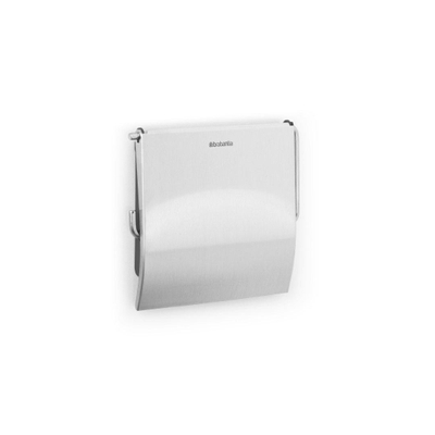 Brabantia ReNew Toiletrolhouder- met klep - matt steel