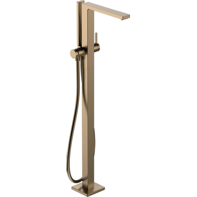 Hansgrohe Tecturis badkraan vrijstaand brushed bronze