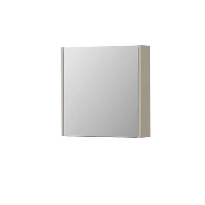 INK SPK1 armoire de toilette – 70 x 60 x 14 cm – 2 portes, portes-miroir double face – Gris cachemire mat