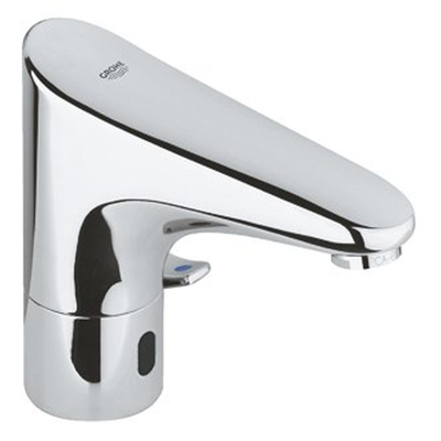 Grohe Europlus E Waterbesparende Wastafelkraan - met infrarood - met menging - met batterijvoeding 6V - chroom