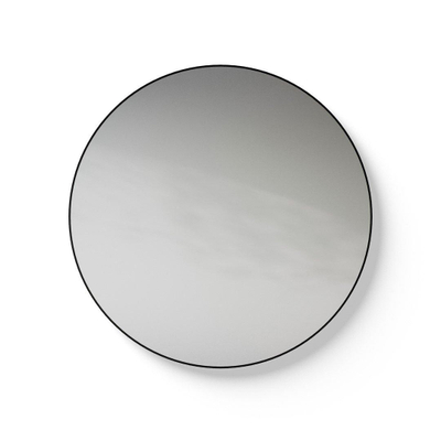 Looox Black line Mirror spiegel - rond 60cm - black line round zwart
