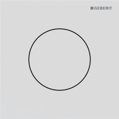 Geberit Type 40 urinioir bedieningsplaat - pneumatisch - rond - matwit/easy-to-clean - mat wit