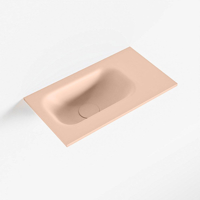 Mondiaz EDEN Fontein - 40x23x0.9cm - wasbak Links - zonder kraangaten - voor toiletmeubel - Solid surface - Rosee