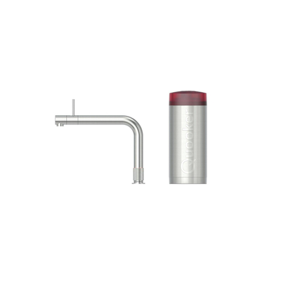 Quooker BE Front robinet d'eau bouillante - bec orientable - réservoir Combi - Eau chaude / bouillante - Inox