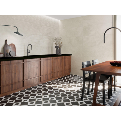 SAMPLE Cifre Ceramica Munich vloertegel - 120x120cm - gerectificeerd - Natuursteen look - Sand mat (beige)