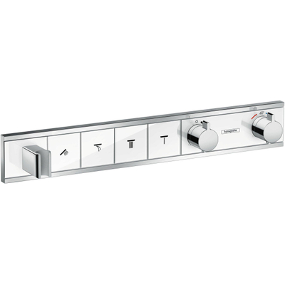 Hansgrohe RainSelect Ensemble de finition pour mitigeur de douche thermostatique encastré pour 4 fonctions 59.8x9cm chrome