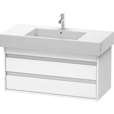 Duravit Ketho Meuble sous-lavabo avec 2 tiroirs 100x45.5x41cm pour Vero 032910 blanc