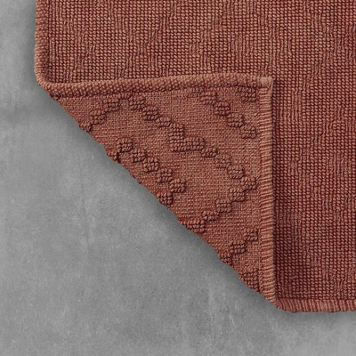 Sealskin Aztec Tapis de bain 60x90 cm Coton Rose foncé