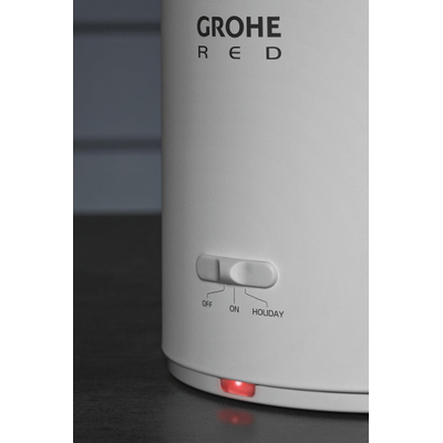 GROHE chaudière rouge - 21x49.1cm - Lsize - 7 litres - blanc mat
