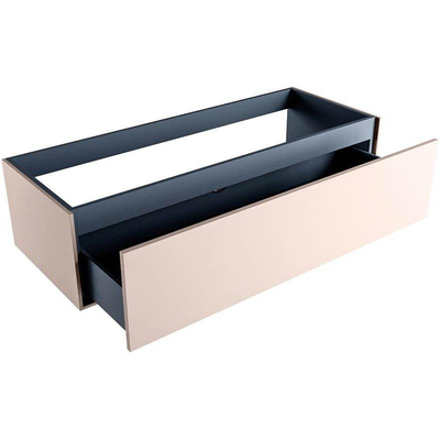 Mondiaz Erin Badmeubel Onderkast - 120cm - 1 lade - midden uitsparing - Rosee