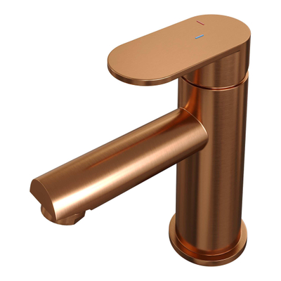 Brauer Copper Edition Robinet lavabo modèle bas poignée type HD3 ColdStart Cuivre brossé PVD