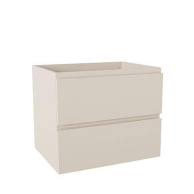 MONDIAZ Hay Meuble sous lavabo - 60cm - 2 tiroirs - Lin