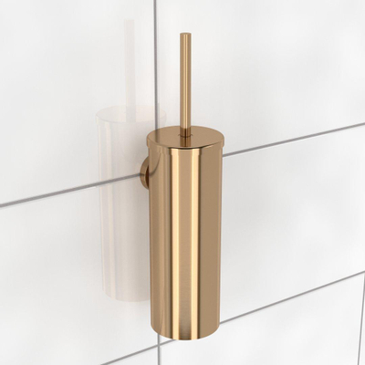 Haceka Kosmos Toiletborstelset - wandmodel - geborsteld koper