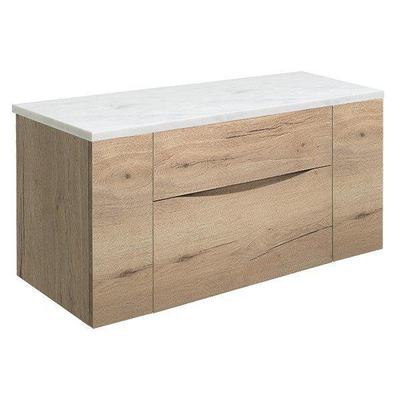 Crosswater Glide II Plan vasque 111x2.5x45.5cm Effet marbre Carrara