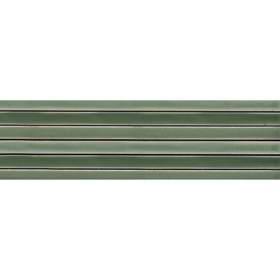 SAMPLE vtwonen Tegels Rib Wandtegel - 13x45cm - 9mm - Witte scherf - Apple (Groen)