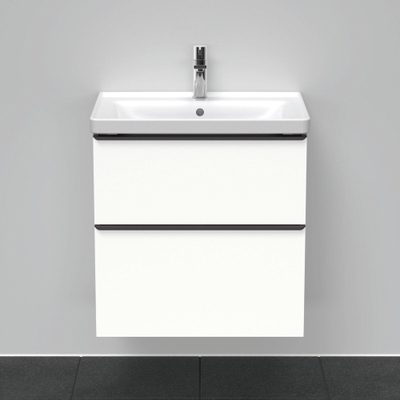 Duravit D-Neo wastafelonderkast 63.4x62.5x45.2cm 2 lades wit Mat