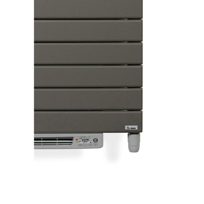 Vasco Aster HF EL BL Radiateur design électrique avec circulation d'air 180.5x500cm 1000w noir à relief