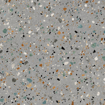 BOÎTE D'ÉCHANTILLON 4 pièces Prissmacer Cerámica Gobi Carrelage de sol et de mur rectifié Terrazzo Mat Crème, Blanc, Gris et Anthracite