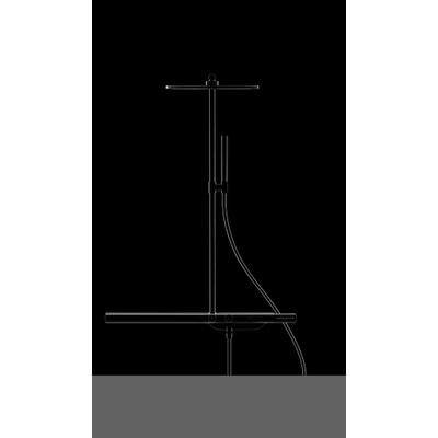 Axor 800 Colonne de douche pluie avec robinet thermostatique 2 voies avec douchette stick 2 voies chrome