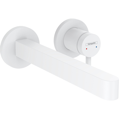 Hansgrohe finoris jeu de couvercles pour robinetterie de lavabo 225 avec avec bouchon blanc mat