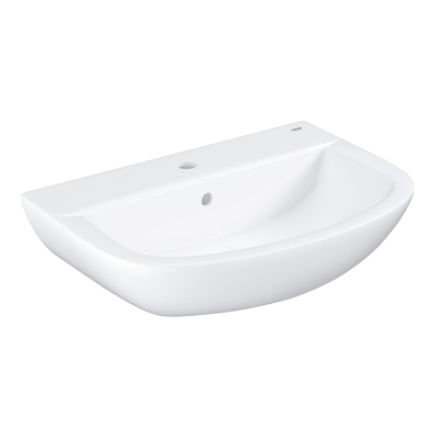 Grohe Bau Wastafel - 1 kraangat - met overloop - 60.9x44.2cm - wit