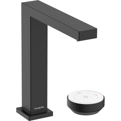 Hansgrohe Tecturis E Wastafelmengkraan - push to open plug - 15.8cm uitloop - coolstart - mat zwart