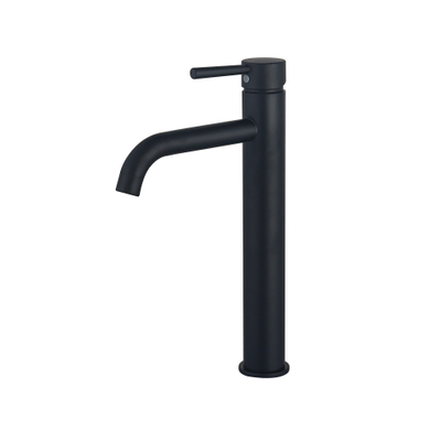 Fortifura Calvi Wastafelkraan - 33.9cm - verhoogd - opbouw - mat zwart SHOWROOMMODEL