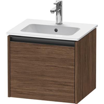 Duravit Ketho.2 Wastafelonderkast - 51x42x44cm geschikt - voor 1 waskom - spaanplaat Noten (donker) - mat