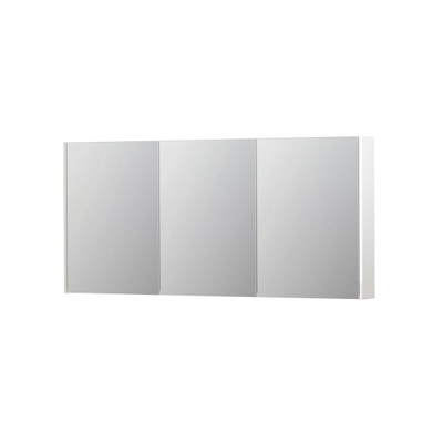 INK SPK2 spiegelkast – 160x74x14 cm – 3 deuren, dubbelzijdige spiegeldeuren – Wit hoogglans