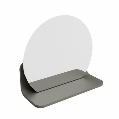 Mondiaz SPOT Miroir de salle de bain - rond 30cm - plan de miroir - couleur Smoke