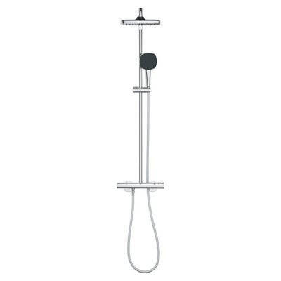 Grohe Vitalio Comfort 250 Douche pluie - thermostatique - pomme de douche 1 jet - douchette 2 jets - chrome