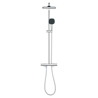 Grohe Vitalio Comfort 250 Douchesysteem - thermostatisch - hoofddouche 1 straalsoort - handdouche 2 straalsoorten - chroom
