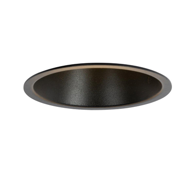 QAZQA Dept Spot encastrable - lot de 2 - 10.5x10.5x10.4cm - à intensité réglable - IP44 - Rond - Noir