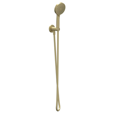 IVY Glijstangset - met handdouche - verstelbaar - 3 standen - doucheslang 150cm - Geborsteld mat goud PVD