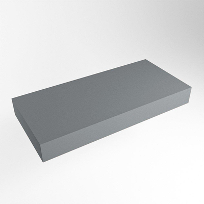 Mondiaz TOP 46 Vrijhangend Topblad - 100x46x12cm - geschikt voor waskom - Solid surface - Plata