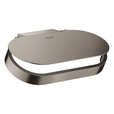 GROHE Selection porte-rouleau de WC avec couvercle brushed hard graphite