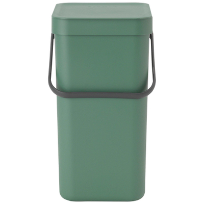 Brabantia Sort & Go Afvalemmer - 12 liter - hengsel - met beugel - fir green